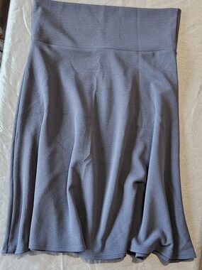 LuLaRoe Gray A-Line Skirt - Classic Flared Design
